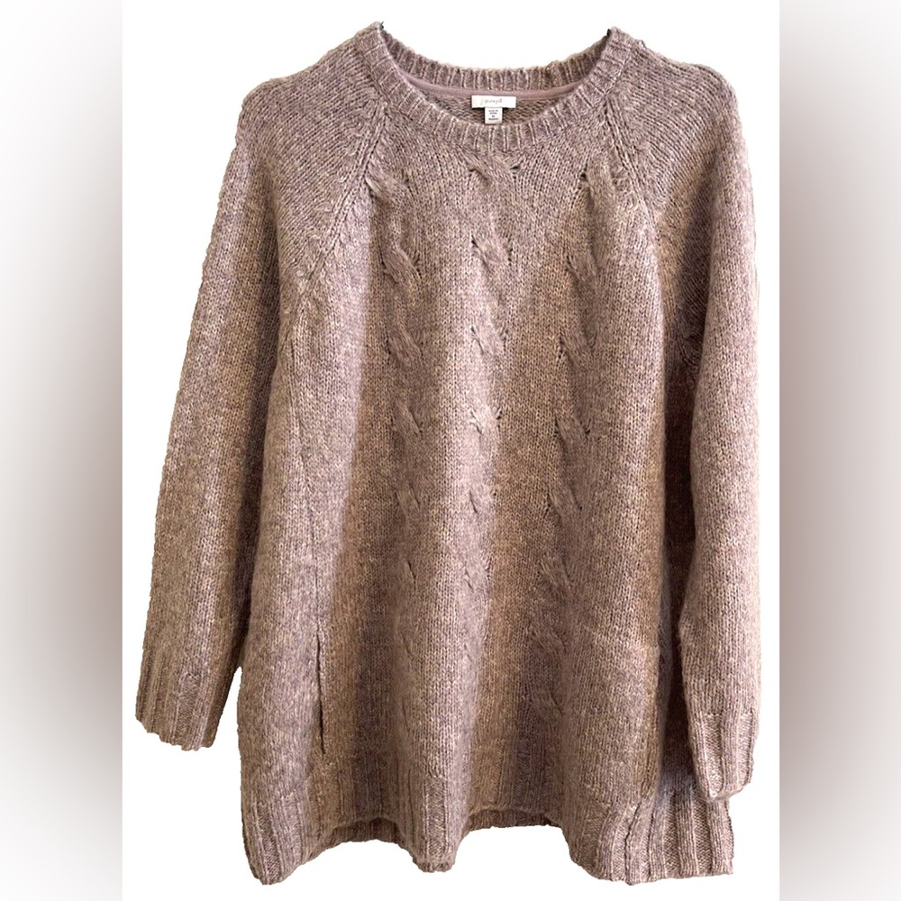 J Jill Womens’s  Sz XL Purple Wool Blend  Sweater